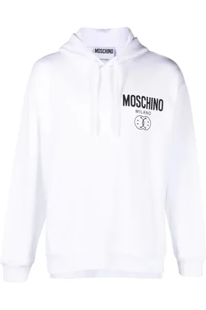 Moschino Hombre, Sudaderas, Blanco, Talla: L
