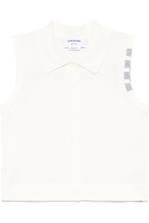 Thom Browne Mujer, Camisetas, Blanco, Talla: S