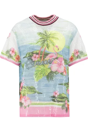 ERMANNO SCERVINO Mujer, Camisetas, Azul, Talla: S
