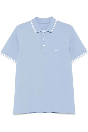 FAY Hombre, Camisetas, Azul, Talla: 2XL
