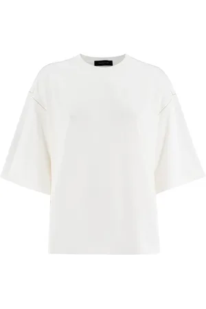Fabiana Filippi Mujer, Camisetas, Blanco, Talla: L