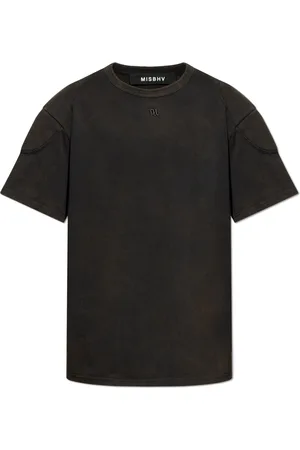 MISBHV Hombre, Camisetas, Negro, Talla: L