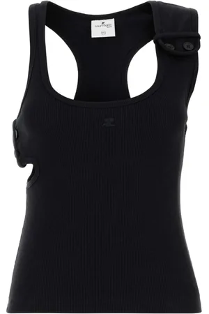 Courrèges Mujer, Camisetas, Negro, Talla: S