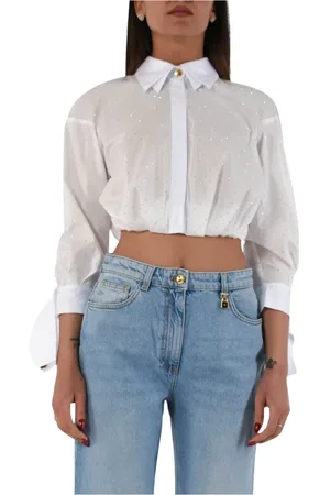 Elisabetta Franchi Mujer, Blusas y Camisas, Blanco, Talla: 2XL
