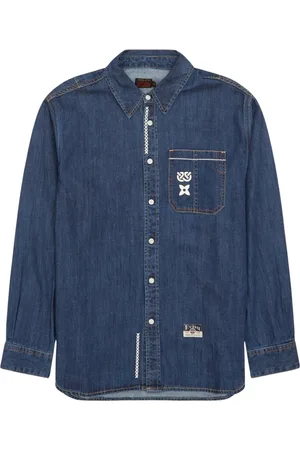 Evisu Hombre, Camisas, Azul, Talla: S