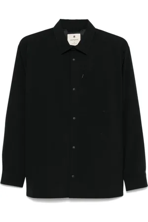 Snow Peak Hombre, Camisas, Negro, Talla: L