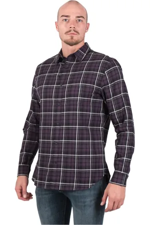 Vince Hombre, Camisas, Púrpura, Talla: M