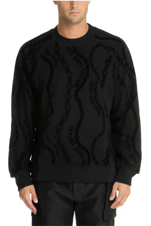 VERSACE Hombre, Sudaderas, Negro, Talla: S