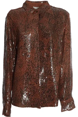 DRIES VAN NOTEN Mujer, Blusas y Camisas, Marrón, Talla: M