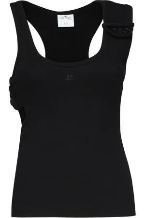Courrèges Mujer, Camisetas, Negro, Talla: M