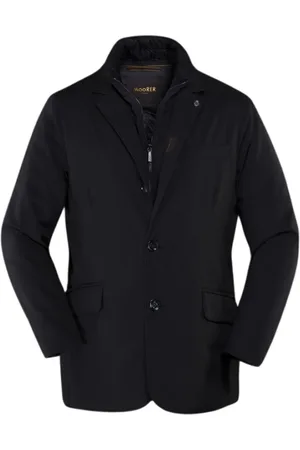 MOORER Hombre, Chaquetas, Negro, Talla: 5XL