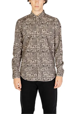 GIANNI LUPO Hombre, Camisas, Marrón, Talla: M