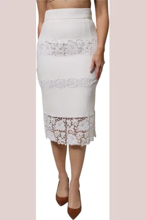 Dolce & Gabbana Mujer, Faldas, Blanco, Talla: S