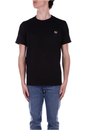 Fred Perry Hombre, Camisetas, Negro, Talla: 2XL