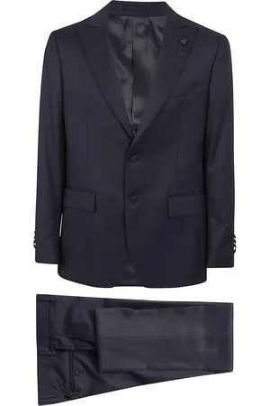 LARDINI Hombre, Trajes, Negro, Talla: L