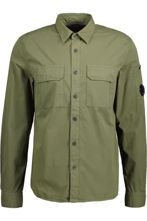 C.P. Company Hombre, Camisas, Verde, Talla: L