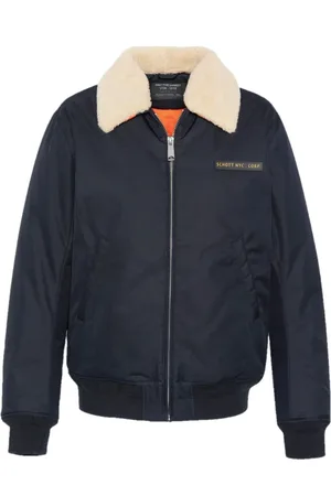 Schott NYC Hombre, Chaquetas, Azul, Talla: L
