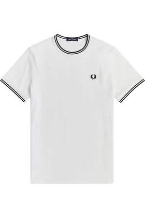 Fred Perry Hombre, Camisetas, Blanco, Talla: M