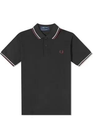 Fred Perry Hombre, Camisetas, Negro, Talla: 2XS