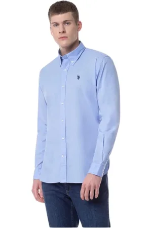 U.S. Polo Assn. Hombre, Camisas, Azul, Talla: L