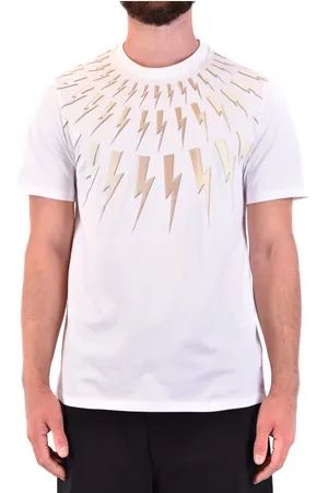Neil Barrett Hombre, Camisetas, Blanco, Talla: M