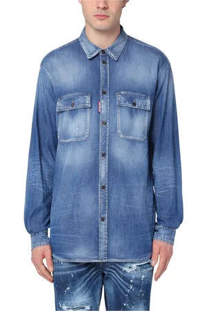 Dsquared2 Hombre, Camisas, Azul, Talla: L