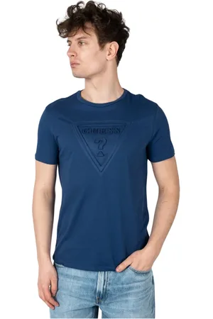 Guess Hombre, Camisetas, Azul, Talla: M