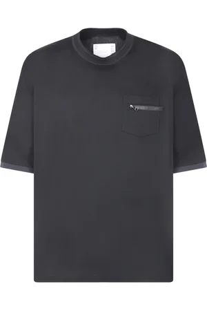 SACAI Hombre, Camisetas, Negro, Talla: L