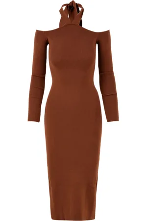 AKEP Mujer, Vestidos, Marrón, Talla: M
