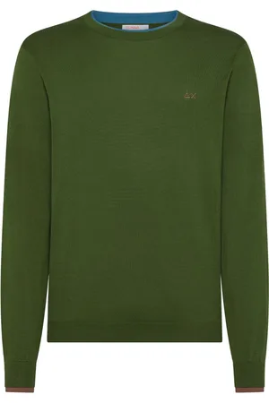 sun68 Hombre, Jerseys, Verde, Talla: XL