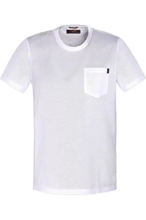 MOORER Hombre, Camisetas, Blanco, Talla: 3XL