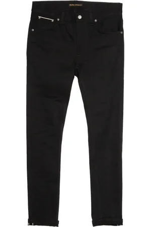 Nudie Jeans Hombre, Vaqueros, Negro, Talla: W32 L32