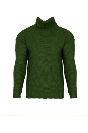 LA HAINE INSIDE US Hombre, Jerseys, Verde, Talla: L