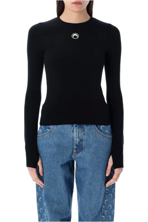 Marine Serre Mujer, Jerseys, Negro, Talla: S