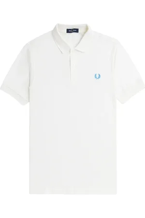 Fred Perry Hombre, Camisetas, Blanco, Talla: L