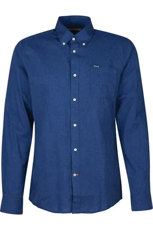 Barbour Hombre, Camisas, Azul, Talla: L