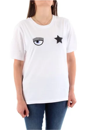 Chiara Ferragni Mujer, Camisetas, Blanco, Talla: M