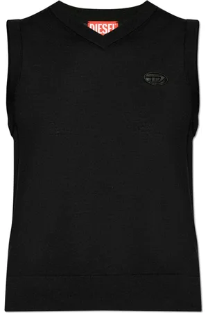 Diesel Mujer, Camisetas, Negro, Talla: 2XS