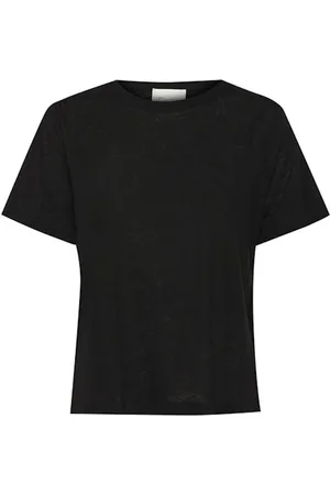 My Essential Wardrobe Mujer, Camisetas, Negro, Talla: M