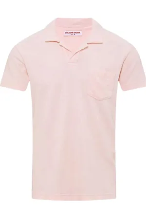 Orlebar Brown Hombre, Camisetas, Rosa, Talla: L