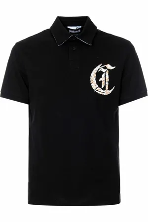 Roberto Cavalli Hombre, Camisetas, Negro, Talla: L