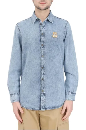 Moschino Hombre, Camisas, Azul, Talla: M