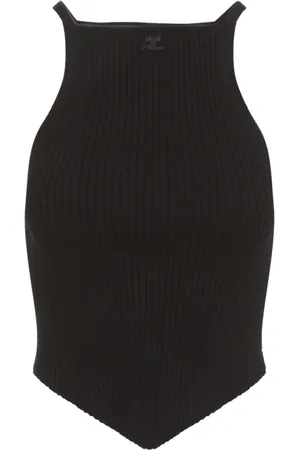 Courrèges Mujer, Camisetas, Negro, Talla: S