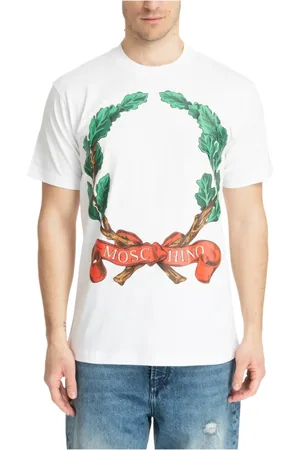 Moschino Hombre, Camisetas, Blanco, Talla: L
