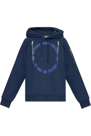 VERSACE Hombre, Sudaderas, Azul, Talla: L