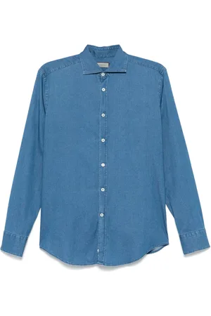 CANALI Hombre, Camisas, Azul, Talla: L
