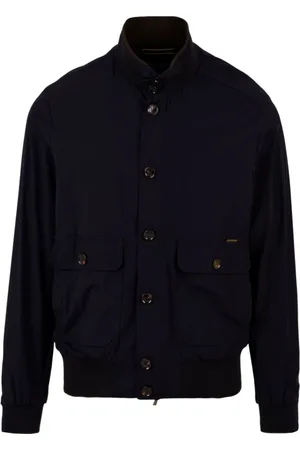 MOORER Hombre, Chaquetas, Azul, Talla: M