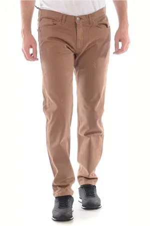 D.A. Daniele Alessandrini Hombre, Pantalones, Marrón, Talla: W31