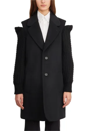 Comme des Garçons Mujer, Abrigos, Negro, Talla: S