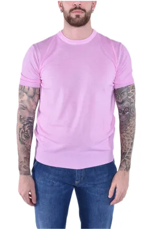 KANGRA CASHMERE Hombre, Camisetas, Rosa, Talla: 2XL